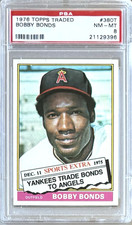 1976 TOPPS TRADED #380T BOBBY BONDS PSA 8 NM-MT ANGELS