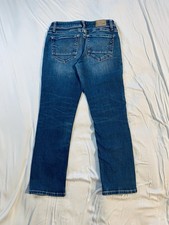 BKE Stella Jeans Womenn's 26x24.5 Blue Med Wash Slim Fit Low Rise Straight