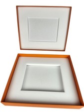Authentic HERMES Paris Empty Box 10" x 8.75" x 1.75" W/Lid  Padded Insert