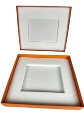 Authentic HERMES Paris Empty Box 10" x 8.75" x  1.75" W/Lid & Padded Insert