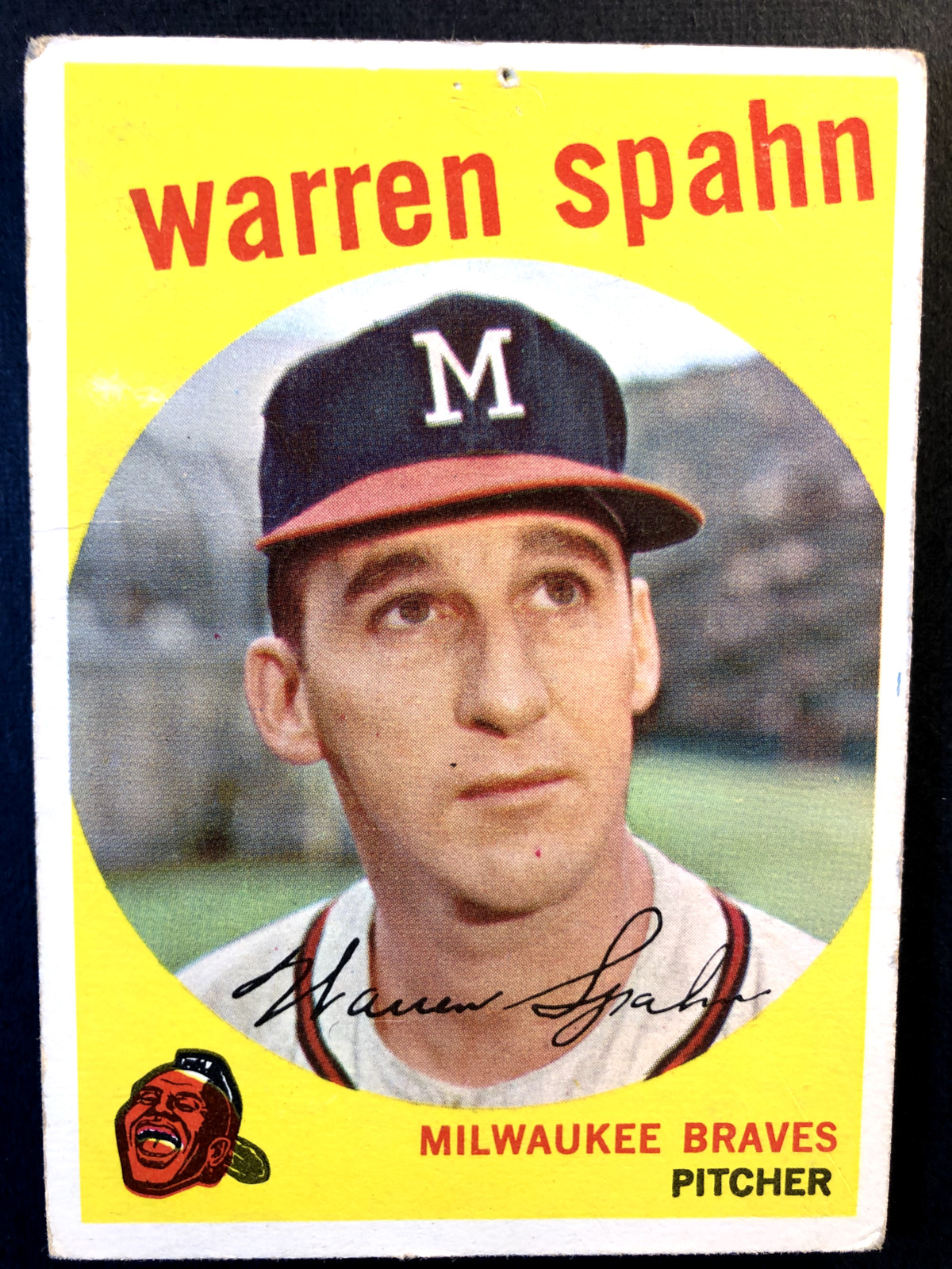 WARREN SPAHN - 1959 TOPPS #40 (17X ALL-STAR) CY YOUNG '57) (2X NO HITTERS) VG