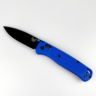 Benchmade 535-Custom Bugout Knife Blue Grivory Handle S30V Folding Knife