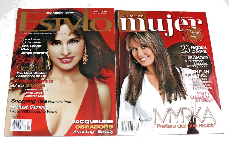22x Latina Estylo Siempre Mujer Magazines Lot 2000s Hispanic Culture Fashion - Image 3 of 4