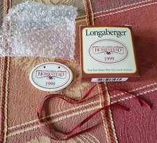 New In The Box Longaberger  1999 Homestead Basket Tie On