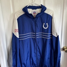 Indianapolis Colts NFL Windbreaker Jacket Lightweigh Mens XXL Sports Illustrated