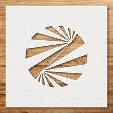 Abstract Geometric Circular Wall Art Reusable Stencil - StencilAir