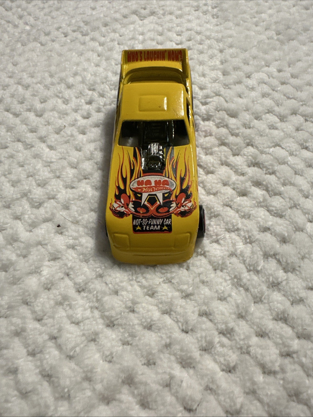 2003 Hot Wheels #98 Crazed Clowns 4/5 "SIDE-SPLITTER" Dragster Yellow w/Red 5 Sp