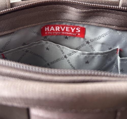 Harveys Original Vintage Seatbelt Bag Brown Shoulder Bag Purse - Picture 6 of 8