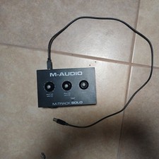 Used M-Track Solo USB Audio Interface for Recording, Streaming and Podcasting
