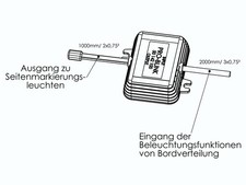 Blink-Modul f&uuml;r Seitenmarkierungsleuchten Ausf&uuml;hrung DC-Flachkabel