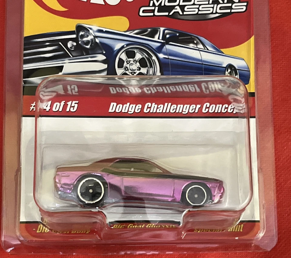 Hot Wheels Modern Classics Dodge Challenger Concept Pink 40th 14/15 - Image 3 of 3