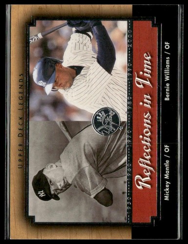 2001 Upper Deck Legends Mickey Mantle / Bernie Williams #R1 card