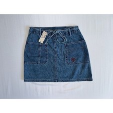 NWT American Eagle Y2K Denim Cargo Mini Skirt Size 4