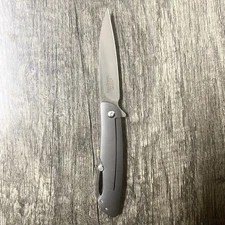 CRKT Swindle Ken Onion Folding Pocket Knife K240XXP Silver Metal