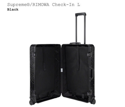 RIMOWA×supreme キャリーケース 86L Rimowa Supreme Check-In L 86L Black 4-wheels Carry Case Suitcase