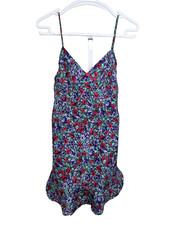 Vintage Lily of France Floral Slip Nightgown Medium Nightie Sleepwear Roses USA