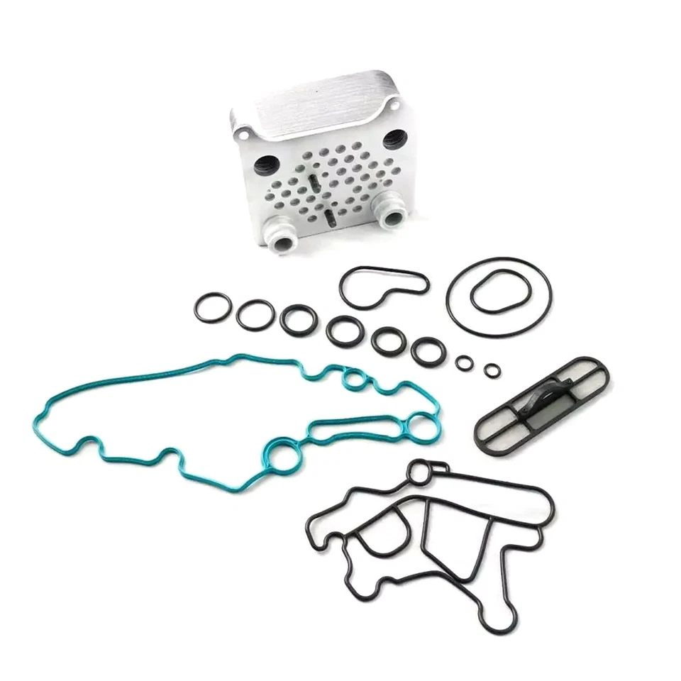 1 Set High Flow Oil Cooler For Ford 6.0L Powerstroke Diesel F250 F350 2003-2010 - Image 4 of 4