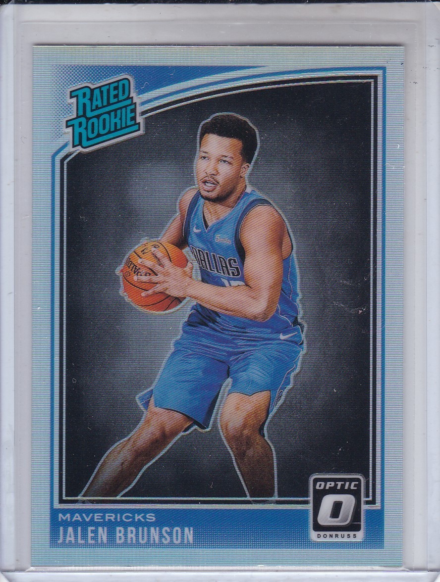 2018-19 OPTIC JALEN BRUNSON SILVER HOLO RATED ROOKIE #179 RC VILLANOVA KNICKS