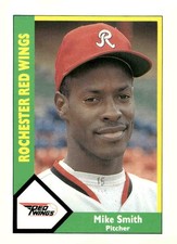 1990 CMC Rochester Red Wings #8 Mike Smith