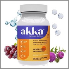 AKKA Premium Liver Cleanse Detox  Repair Superbiotic,Gut Health, Milk Thistle