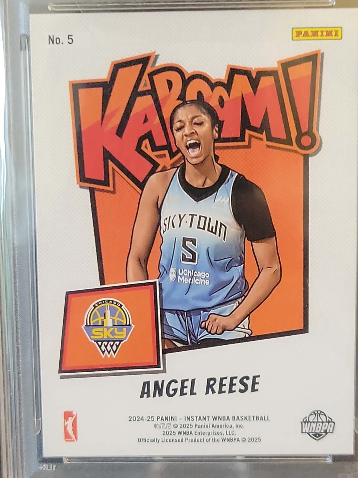 2024 Panini Rookie Royalty WNBA Angel Reese Kaboom PSA 9 #5 view 5