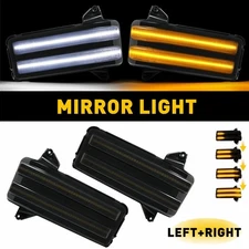 LED Side Mirror Dynamic Turn Signal Light for 20-24 GMC Sierra Silverado J