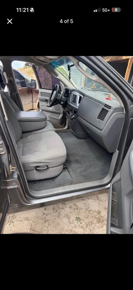 JUEGO ASIENTOS ELÉCTRICOS DODGE RAM 1500 2500 3500 DELANTEROS Y TRASEROS TELA GRIS DOBLE CABINA Foto 3 de 4