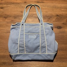 Vera Bradley Blue Canvas Tote Diaper Bag Women Large