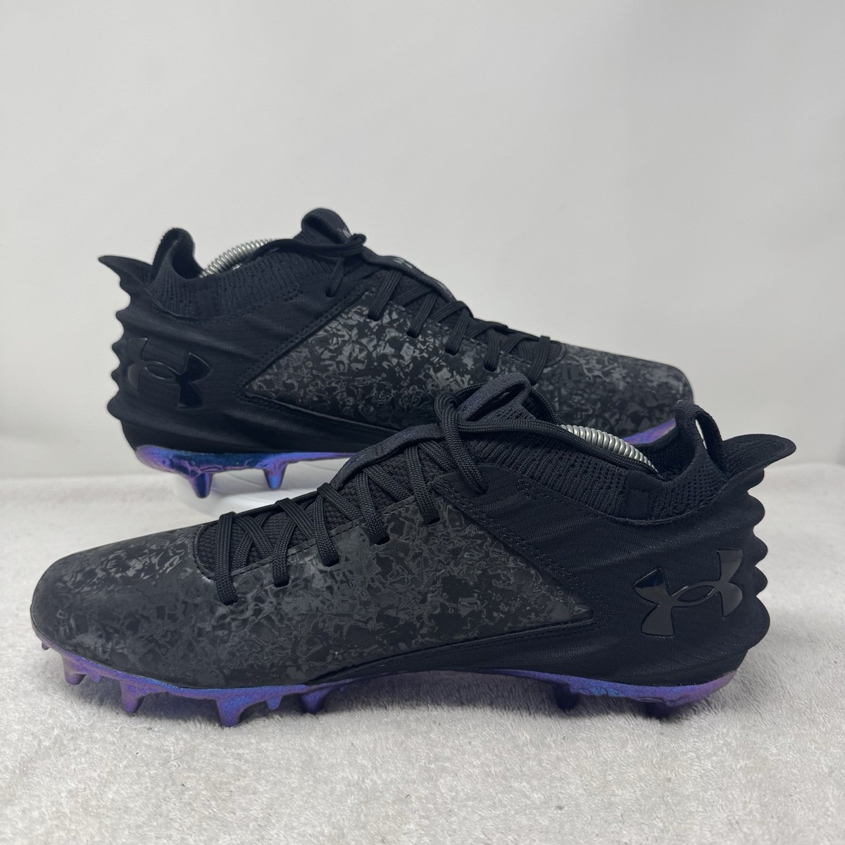 Under Armour Blur Smoke Suede 2.0 MC Football Cleats Mens Size 9 3027978-001 New Under Armour Blur Smoke Suede 2.0 MC Football | Mercari main image 4