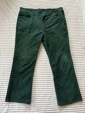 Vintage Wrangler Corduroy Pants Mens Sz 40x29 Green Made in USA