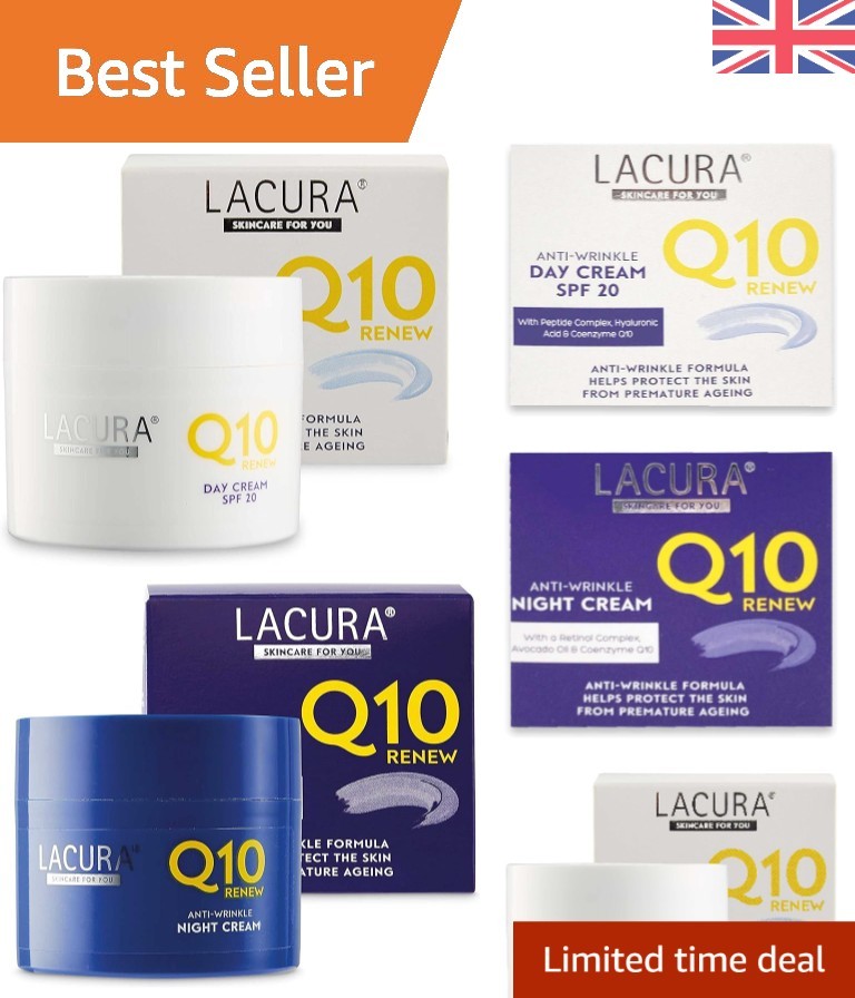 Lacura Q10 Renew Moisturizing Creams - 50ml Anti-Wrinkle & SPF 20 Protection