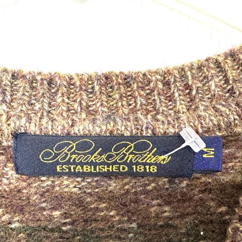 Vintage Brooks Brothers Wool Fair Isle Sweater Men’s Medium, Size M, $47.95 - Photo 3