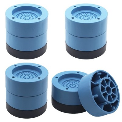 Round Bed Risers 4 Pack Blue Heavy Duty Furniture Risers Lifts Height 1, 2 in...