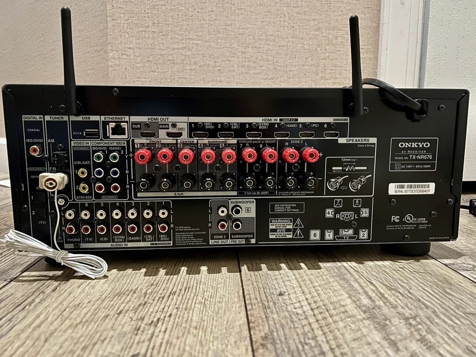 Onkyo TX-NR676 7.2-Channel Network AV Receiver - Image 3 of 4