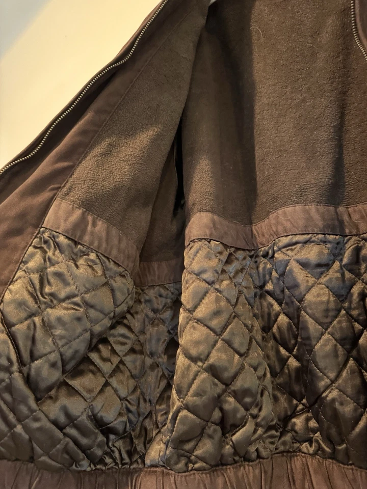 Abrigo chaqueta impermeable Weathervane by para hombre talla grande marrón chocolate  Foto 2 de 4