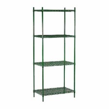 Olympic J2460KJ74TSPK 24 in x 60 in 4 Shelf Epoxy Coated Shelving Unit