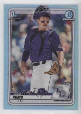 2020 Bowman Draft Chrome Sky Blue Refractor Drew Romo #BD-106 p7m