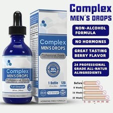 1 3x Secret Male Growth Nutrition Drops,Complex Men's Drops 30ml for Strong Men