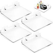 4 Pcs Floating Shelves No Drilling Shelf Bathroom Kits Shelving Unit