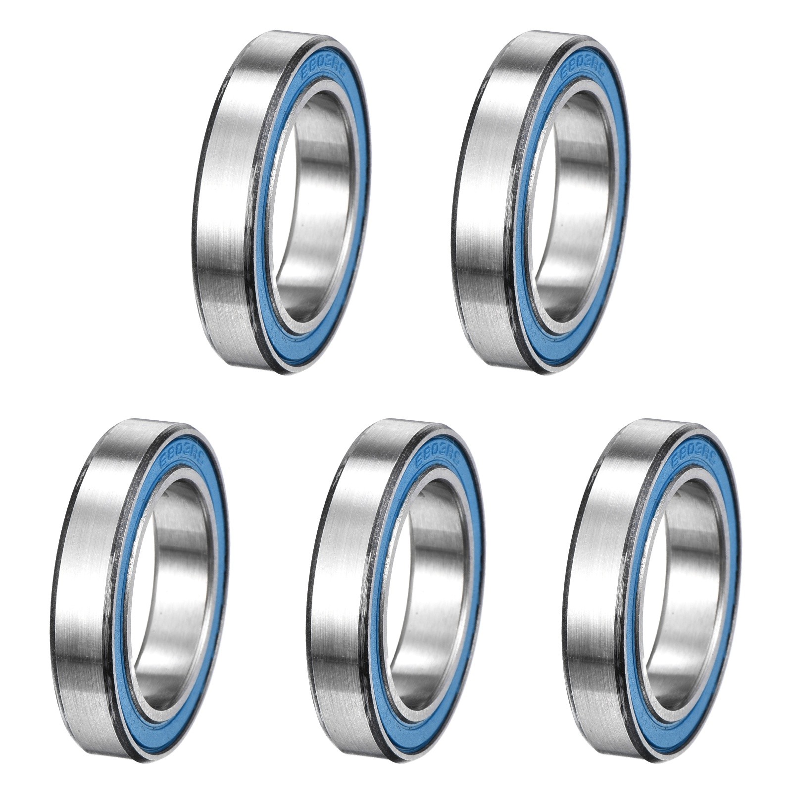 5Pcs 6803-2RS Deep Groove Bearing, 17x26x5mm Double Sealed Chrome Steel ABEC-7