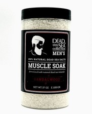 Dead Sea Collection Sandalwood Men's Muscle Soak Mineral Bath Salts 37 oz 