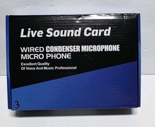 Live Sound Card, Audio Interface Mixer for Live Streaming, Singing, Gaming