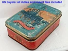 50s Vintage Tin Box 40 Years of the Russian Revolution 1917-1957 USSR Ukraine
