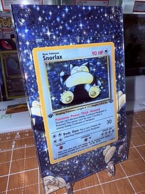Snorlax 27/64 1st Edition Jungle Rare Pokemon Extended Art Case