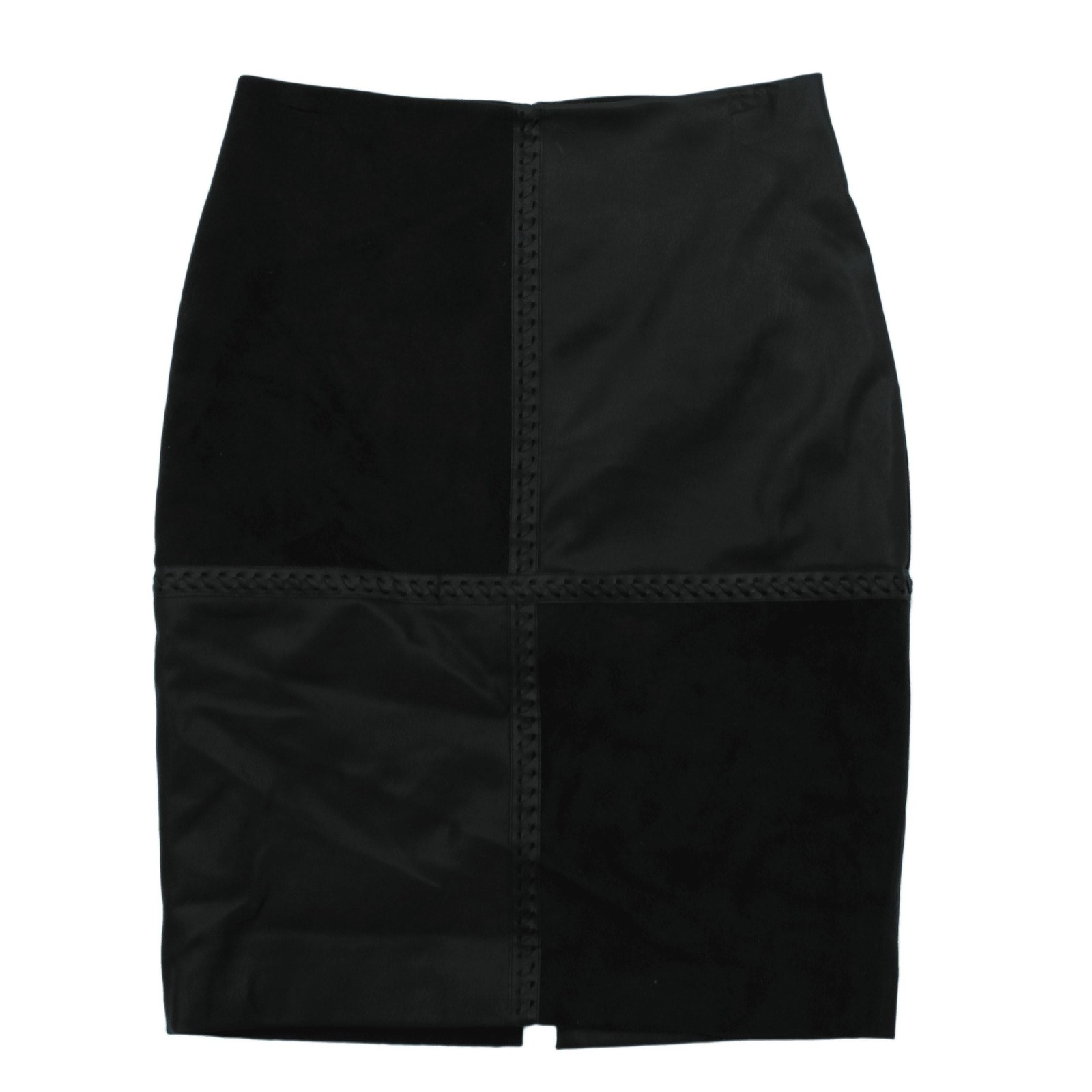Michaela Louisa Womens Black Midi Skirt Straight Pencil Style Size M 100% Other Fabric-image