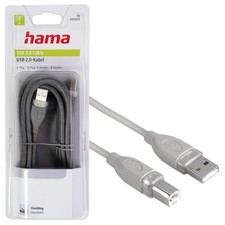 Hama 3m USB-Kabel Anschlusskabel USB 2.0 für PC Drucker Druckerkabel Scanner etc