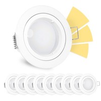 10X Fourstep Led GU10 Warmweiß Einbaustrahler Rund Dimmen Ohne Dimmer Deckenspot