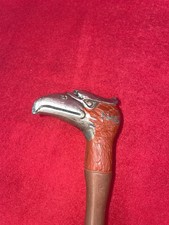 Canne tête aigle régule Art animalier 87 cm 533g