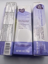  3 Parent's Choice Maximum Strength Diaper Rash Ointment Cream 4 oz Exp 02/26 
