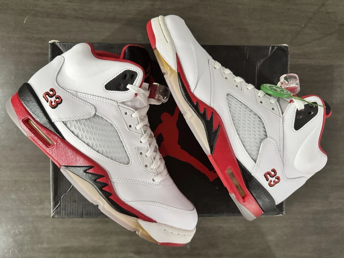 i*y様 Air Jordan 5 ホワイト/レッド 10.5 Las mejores ofertas en Jordan 5 White 2013 | eBay